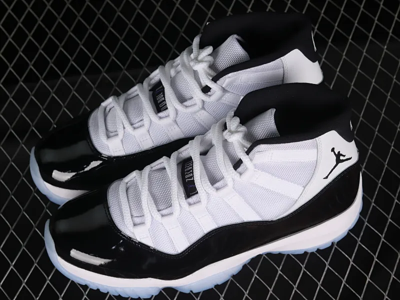 All categories Air Jordan Jordan series basketball shoes Air Jordan 11 LJR version Air Jordan 11 Concord AJ11 Joe 11 Concord black and white replica basketball shoes 378037-100